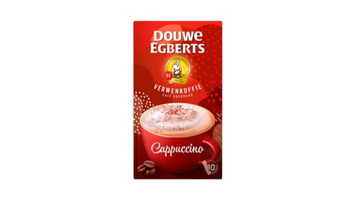 Douwe Egberts Oploskoffie cappuccino 10 st.
