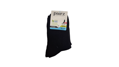 Sokken dames 3-pack zwart maat 39-42