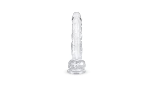 Jelly Dildo met Ballen en zuignap 13,5 cm