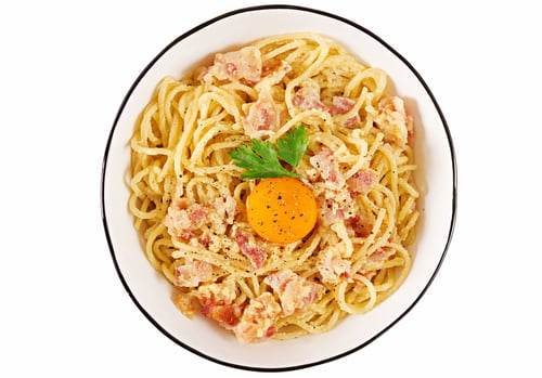 75.  Spaghetti Carbonara Italienischer Art