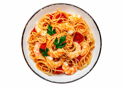 180. Scampi al Vino Bianco