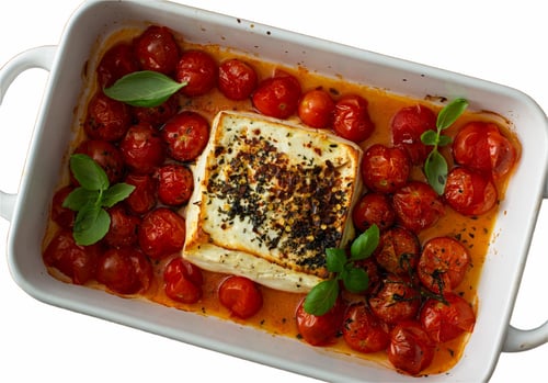 53. Überbackener Fetakäse