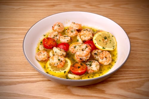 180. Scampi al Vino Bianco