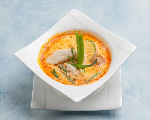 Tom Kha Suppe mit Hühnerfleisch
