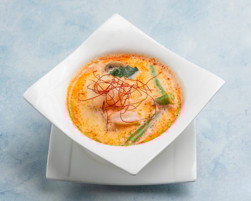 Tom Kha Suppe mit Garnelen