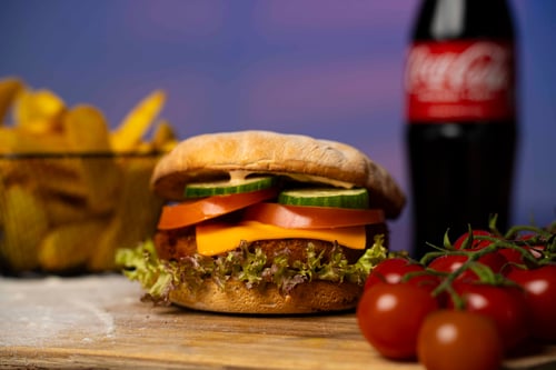 Vegetarische Burger (Menü)