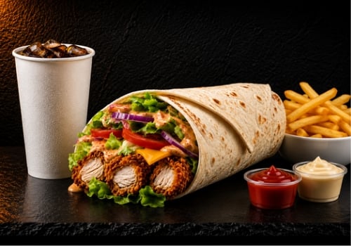 Wrap Chicken Menü