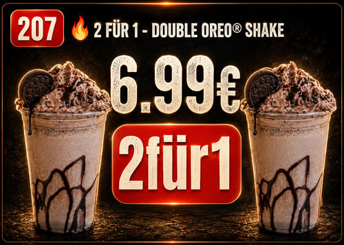 2für1 Erdbeer-Milchshake