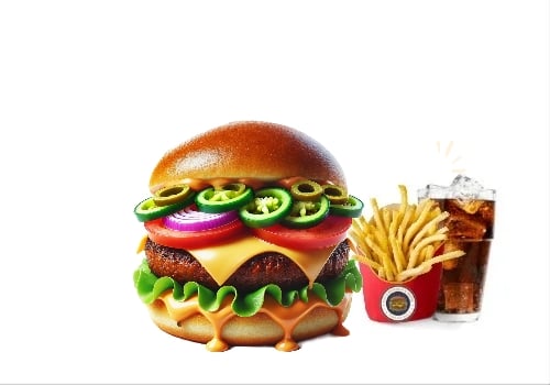 Spicy Veggie Chili-Burger (Menü)