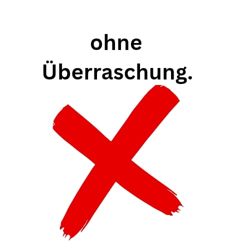 Ohne Überraschung