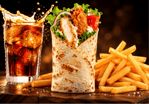 Wrap Chicken Menü