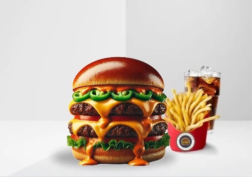 Triple-Burger  (Menü )