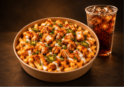 Crispy Chicken Loaded Fries  Menü 