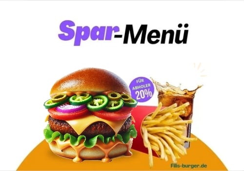 Spicy Veggie Chili-Burger (Menü)