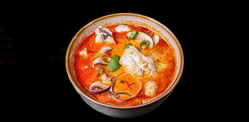 Kokossuppe mit Hähnchen