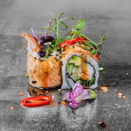 Flamed Salmon