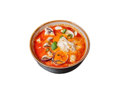 Kokossuppe mit Hähnchen