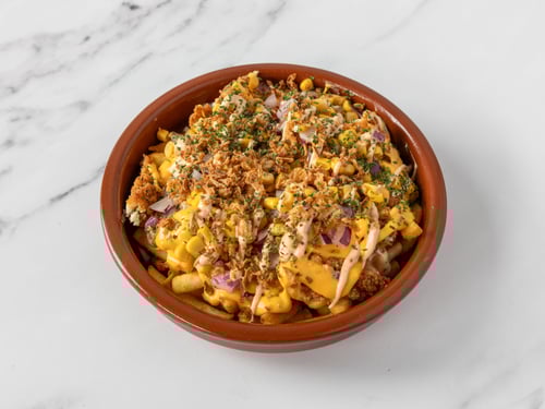 Loaded fries crispy chicken