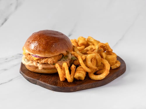 Crispy chicken cheese classic menu