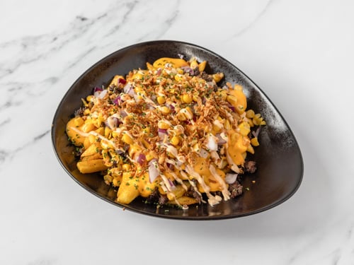 Loaded fries chopped beef