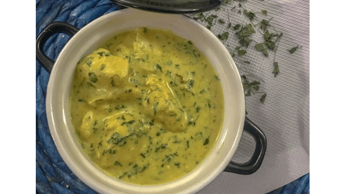 Chicken Hariyali with Rice