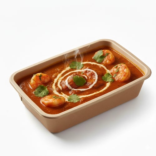 Gamba Masala with Rice