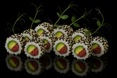 Spicy Salmon Uramaki Spicy Salmon Uramaki