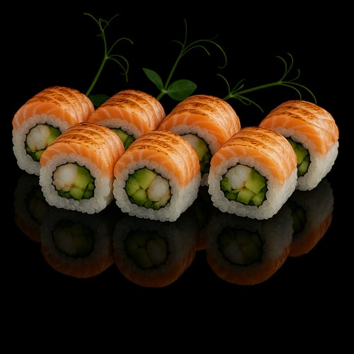 Sake Aburi Uramaki Sake Aburi Uramaki