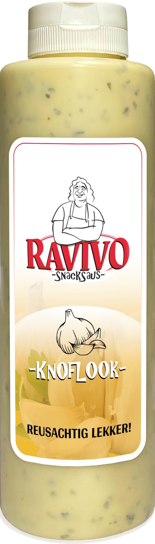 Fles knoflooksaus