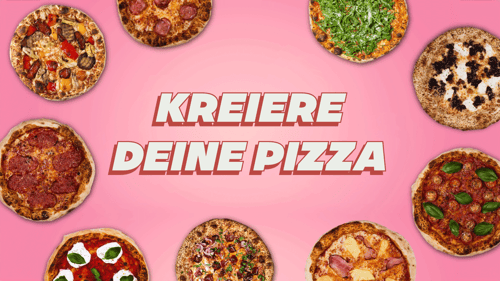 Pizza mit Tomatensauce und Mozzarella