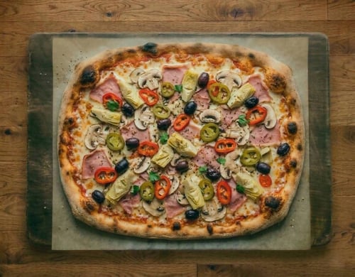 Pizza Capricciosa Family, 45x35cm