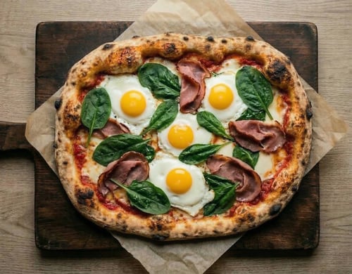 Pizza Popeye Family, 45x35cm