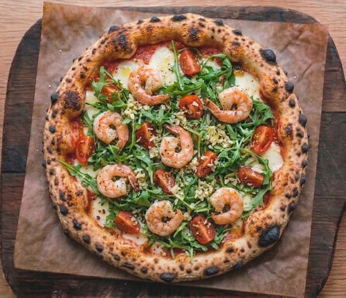 Pizza Shrimps Single, ø 30cm