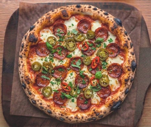 Pizza Toscana scharf Single, ø 30cm