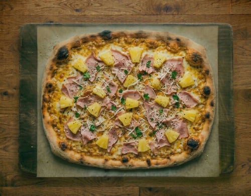 Pizza Hawaii Family, 45x35cm