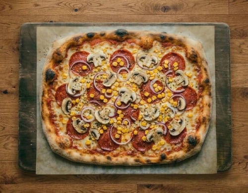 Pizza Americanana Family, 45x35cm