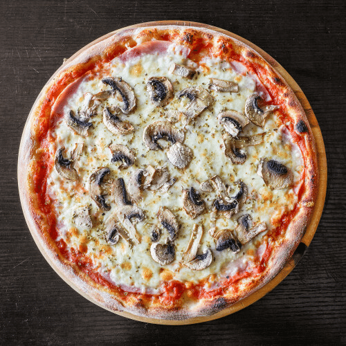 Pizza Prosciutto e Funghi glutenfrei