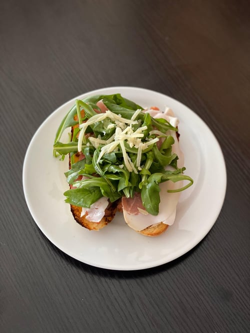 Bruschetta e Parma-Rucola
