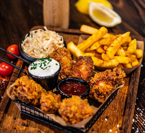 Hot Crunchy Wings Combo