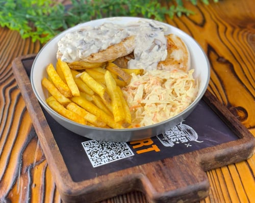 Hähnchensteak Champignonrahm