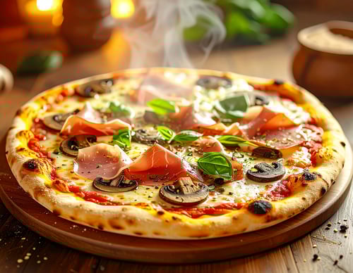 Pizza Prosciutto e Funghi ø 40cm