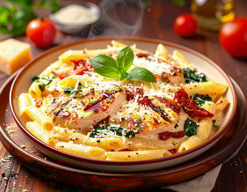 Tuscan Chicken Pasta Penne