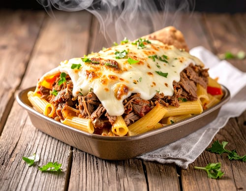 Döner Penne überbacken