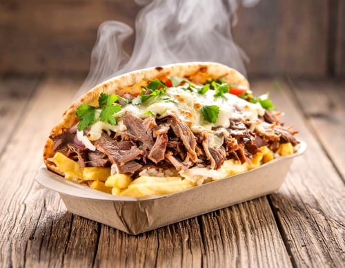 Döner Gyros überbacken