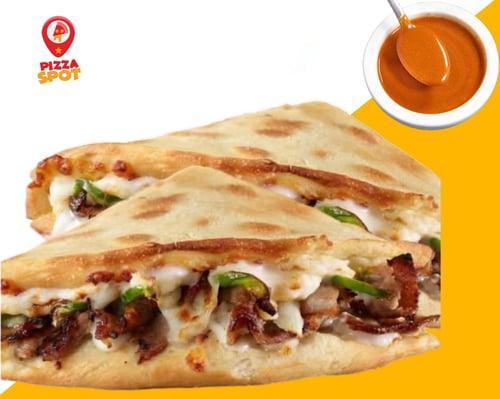 Cheesy ham papadam