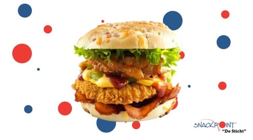 Meester chickenburger Ch'easy Tomato + 4 Jubileumzegels