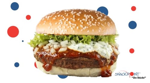 'Akropolis' burger + 2 jubileumzegels