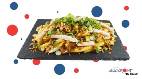 Loaded fries Sate Java + gratis drankje