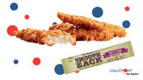 4 chicken strips met Sweet & Sour saus