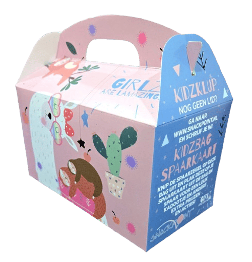 Kindermenu meisje + 4 jubileumzegels